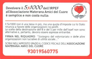 5x1000 Amici del Cuore Matera