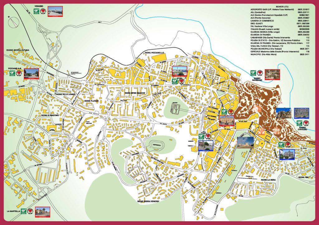 Mappa Matera Cardio sicura